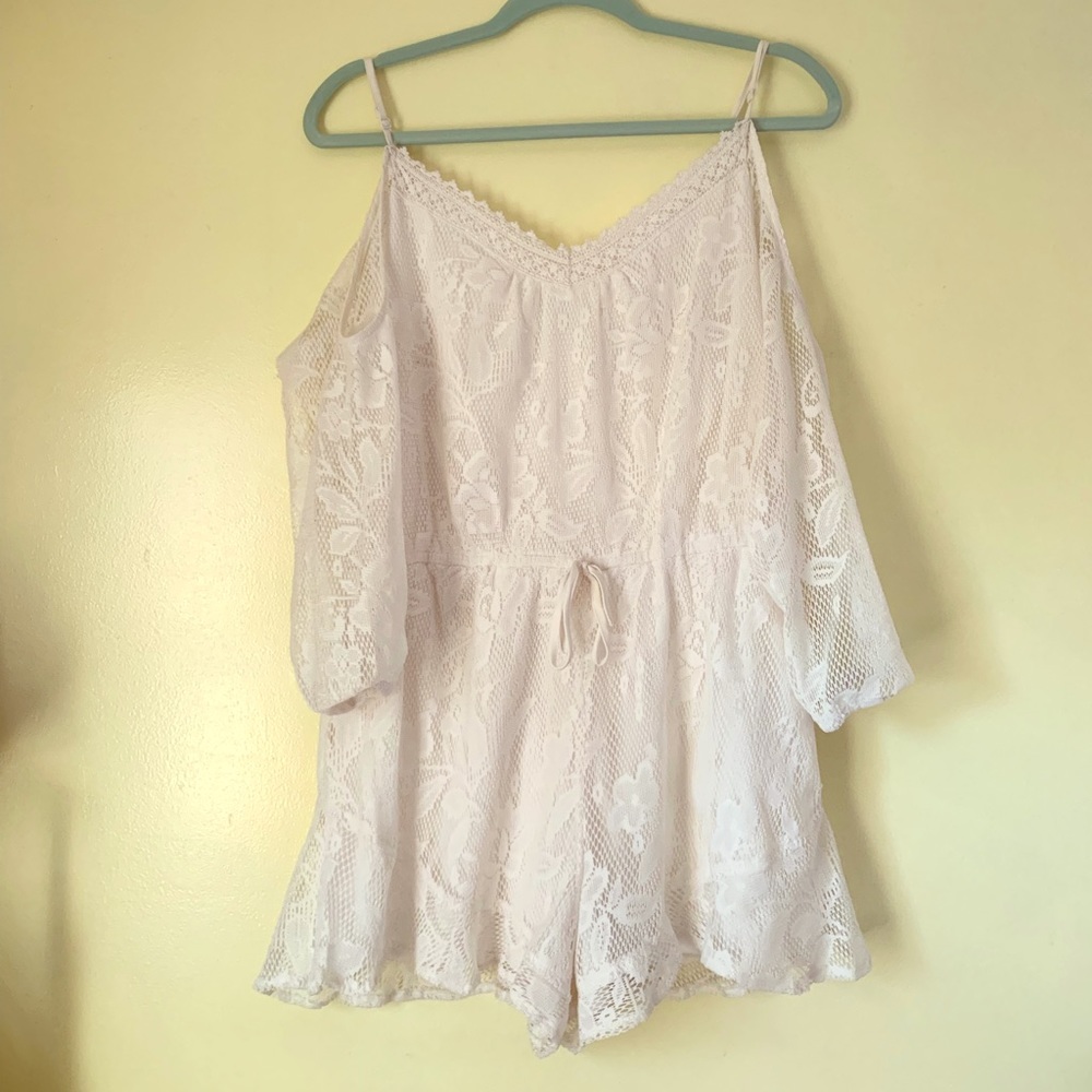 White Lace Romper